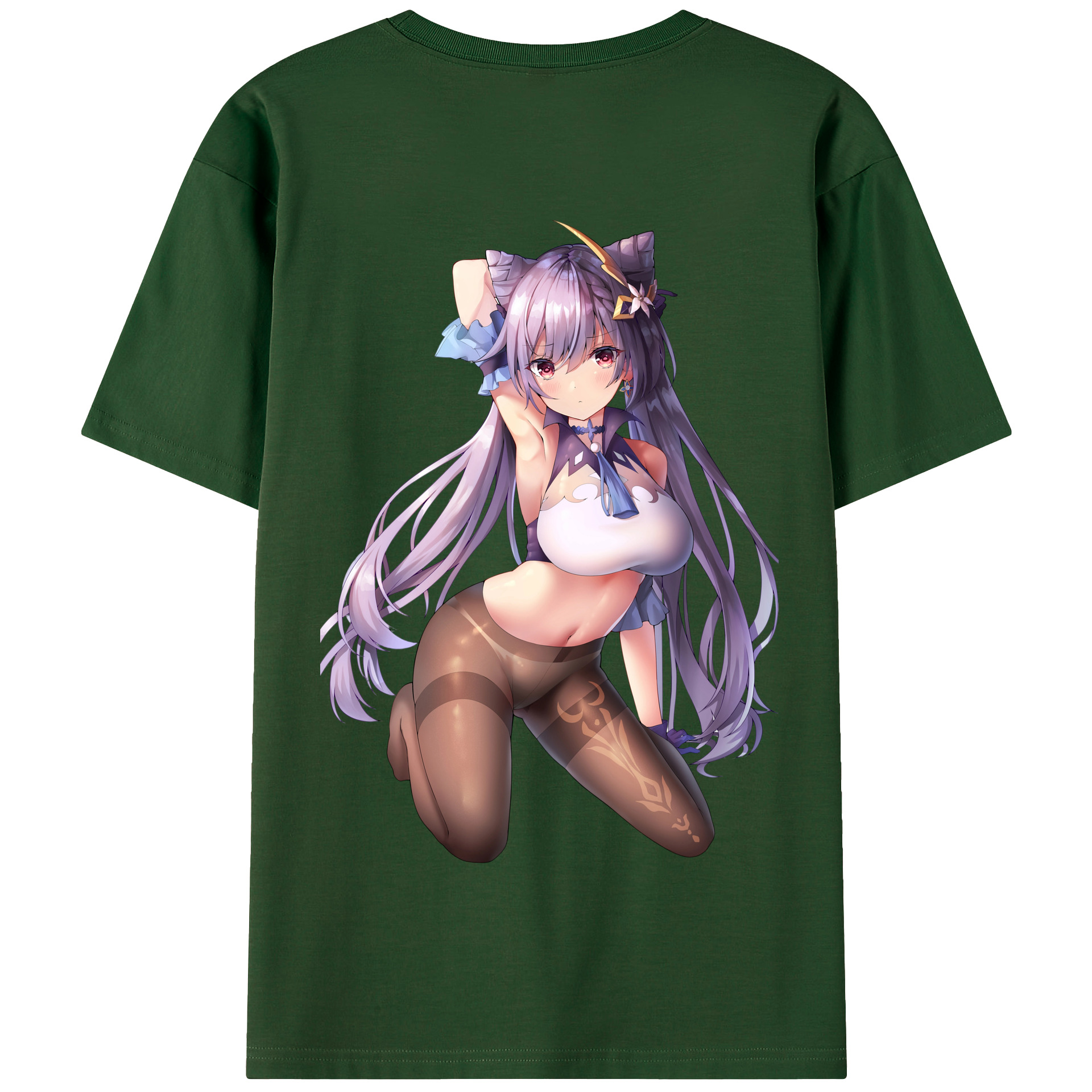 げんし神 刻晴 こくせい genshin Kokusei 綿100％半袖Tシャツ（背面プリント）